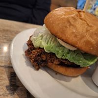 Chickenburger at Bread Meats Bread in Edinburgh