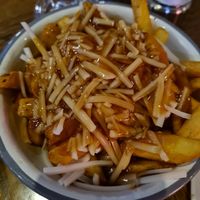 Vegan disco fries at Bread Meats Bread - St Vincent St in Glasgow
