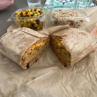 Pastrami Mammi with cauliflower & quinoa sides   at Chef Tanya's Kitchen in Palm Springs