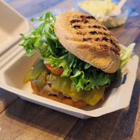 Guadalajara burger at Chef Tanya's Kitchen in Palm Springs