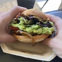 Guadalajara burger, so good   at Chef Tanya's Kitchen in Palm Springs