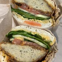 Spicy chicken sandwhich - special   at Chef Tanya's Kitchen in Palm Springs