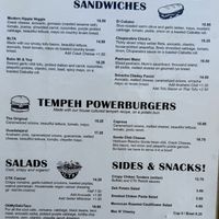 2025 menu p1  at Chef Tanya's Kitchen in Palm Springs