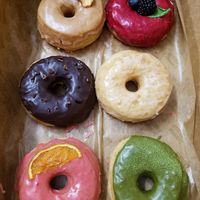 Vegan doughnuts that were brought in from another local vegan shop at Chef Tanya's Kitchen in Palm Springs