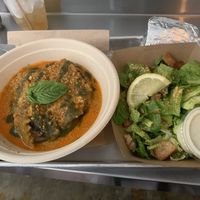 The lasagna/Caesar salad combo. So good   at Chef Tanya's Kitchen in Palm Springs