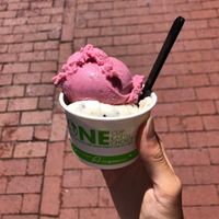 strawberry and stracciatella   at Gelato Boy - Pearl in Boulder