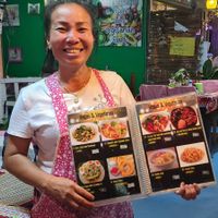 The wonderful owner with good english skills at Naga Cafe & Bar in Koh Chang