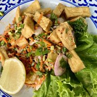 Spicy tofu salad   at Naga Cafe & Bar in Koh Chang