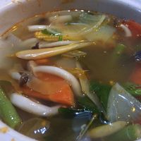 Tom Yam with extra veggies and almost raw veggies like wished :) at Naga Cafe & Bar in Koh Chang