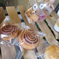 Cinnamon buns at HiPizza in Taipei