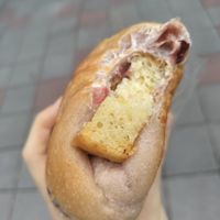 Lemon cake inside a soft cherry bun! at HiPizza in Taipei