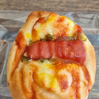Hot dog bread at HiPizza in Taipei