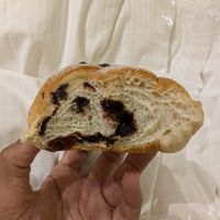 Inside the chocolate and cranberry bread at HiPizza in Taipei