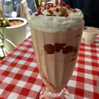 Strawberry soy milkshake at HiPizza in Taipei