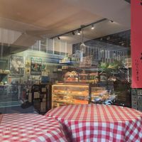 Inside. It has outdoor seating. at HiPizza in Taipei