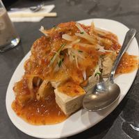 Tofu with chilli sauce   at Amaysia Restaurant in Newcastle Upon Tyne