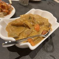 Mushroom potato curry   at Amaysia Restaurant in Newcastle Upon Tyne