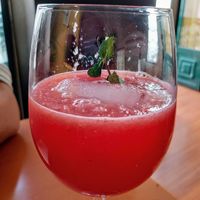 Watermelon juice at Cardamomo in Leiria