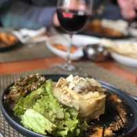 Puré de cogumelos gratinados at Cardamomo in Leiria