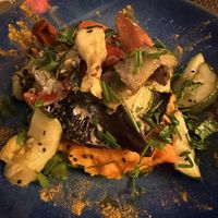 Cogumelos com batata doce   at Cardamomo in Leiria