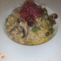 Vegan risotto at Cardamomo in Leiria