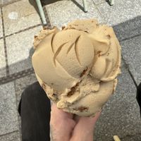 vegan crumble ice cream  at Eis Greissler in Linz