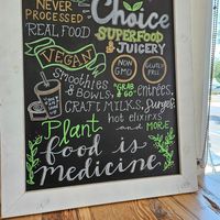 Wall art at Choice Superfood Bar & Juicery - Del Sur in San Diego