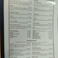 Menu at Haji Baba Restaurant and Grocery in Tempe