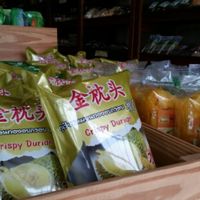 durian chips at Good Health Market in Chiang Mai