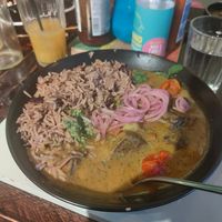 Curry aubergine at Turtle Bay in Newcastle Upon Tyne