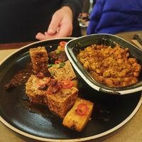 Festive Jerk Organic Tofu & Curried Chickpeas at Turtle Bay in Newcastle Upon Tyne