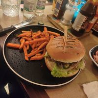 Vegan Motherclucker Burger 🍔 n Sweet Potato Fries at Turtle Bay in Newcastle Upon Tyne