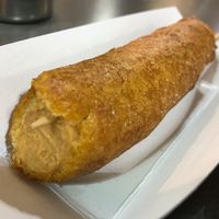 Vegan corn dog  at Fox & Son Fancy Corndogs in Philadelphia