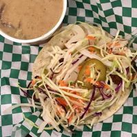 Namaste taco & soup of the day - vegan mushroom at Fond - Lunch & Deli in Cincinnati