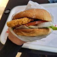 Crispy No-Chicken burger at MAX in Oslo