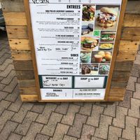 Menu for food truck May 15, 2018 at Vego Bistro in Austell