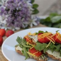 oatmeal sandwich with sunflowerseedsbutter at Agrus in Lviv