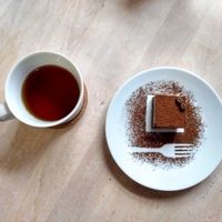 Raw-cake ";Tiramisu"; at Agrus in Lviv