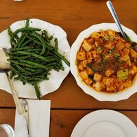napa tofu and beans from vegetarian section at Chef Tan in Highland Park