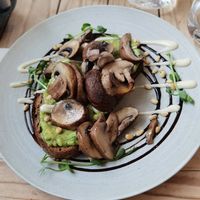 Avocado toast with mushroom for £14 at The Beach House in Edinburgh