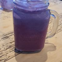 vegan black berry  milkshake at The Beach House in Edinburgh