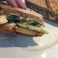 BBQ tofu sandwich  at The Beach House in Edinburgh