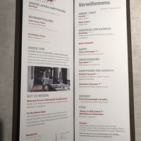 Menu for hotelguests. Not vegan but they served me instead: Falafel with humus, mini pulled planted burger, carrot-ginger soup, vegan capuns, chestnut ragout and sacher cake. at Hotel Schweizerhof Lenzerheide in Lenzerheide