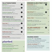 Menu from their bar/bistro (September 2021) at Hotel Schweizerhof Lenzerheide in Lenzerheide