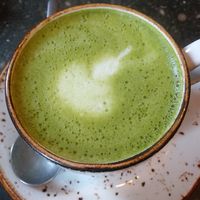Matcha Latte at Honest Greens - Castellana in Madrid