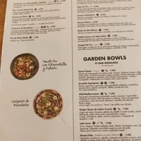 Menu ES at Honest Greens - Castellana in Madrid