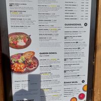 Menu so as mid November 2023 at Honest Greens - Castellana in Madrid