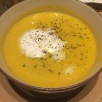 Pumpkin carrot soup at The Wholesome Table in Metro Manila