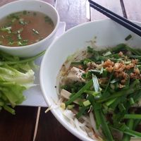 hu tieu kho (dry rice noodle with broth on side) at Thien An Phat in Ho Chi Minh City