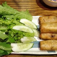 Spring rolls at Metta Vegetarian in Ho Chi Minh City